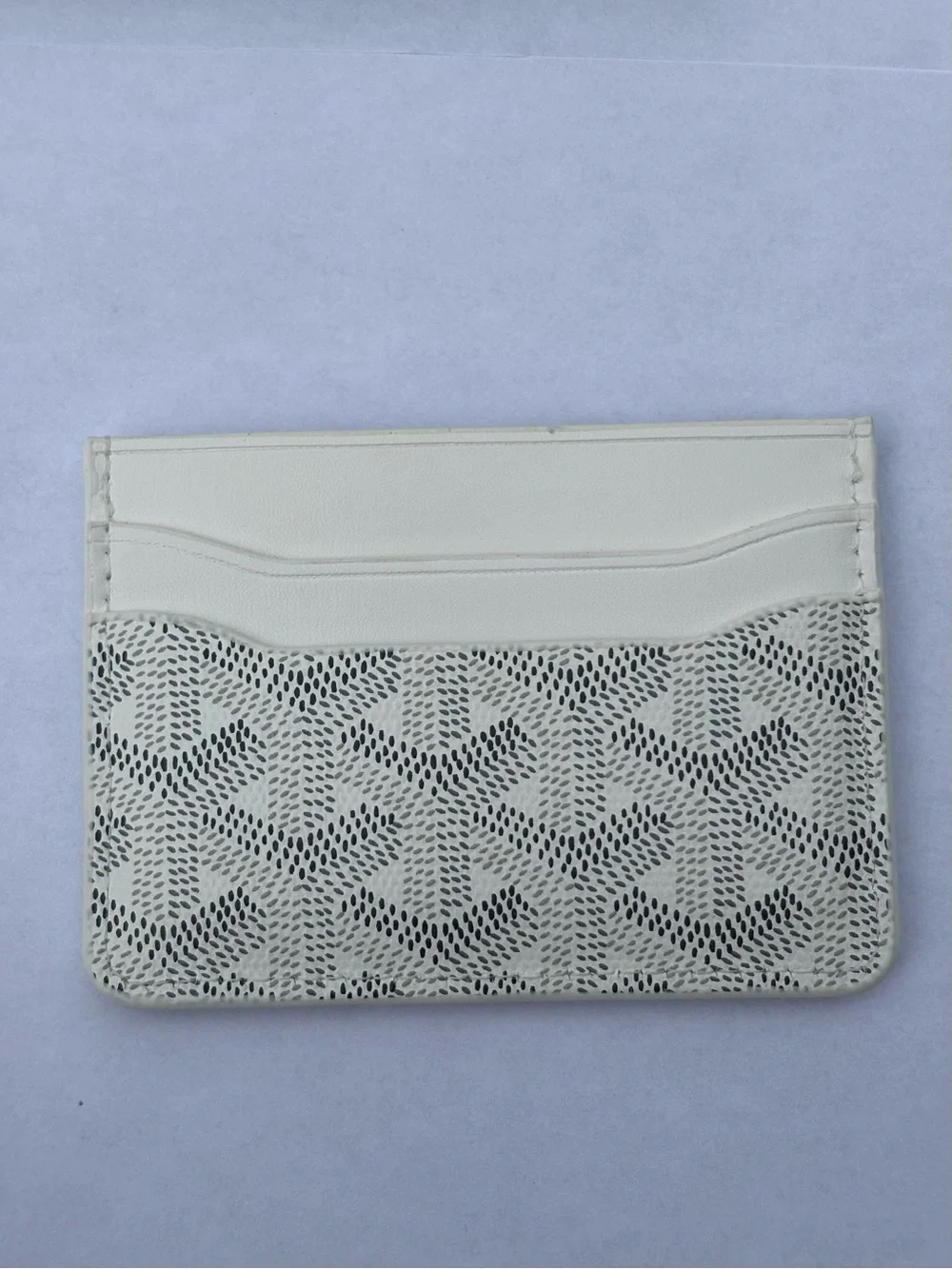 Goyard White Patterned Wallet/Card Holder